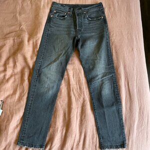 Levi's 501 Skinny in Coal Black